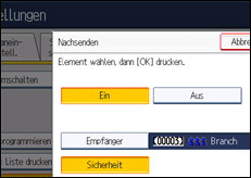 Abbildung Bedienfeld-Display