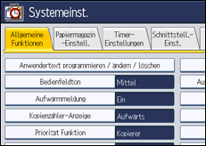 Abbildung Bedienfeld-Display
