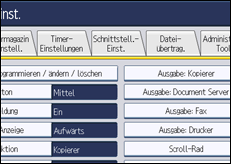 Abbildung Bedienfeld-Display