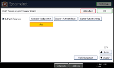 Abbildung Bedienfeld-Display