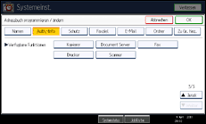 Abbildung Bedienfeld-Display