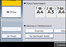 Abbildung Bedienfeld-Display