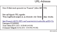 Abbildung einer E-Mail