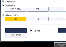 Abbildung Bedienfeld-Display
