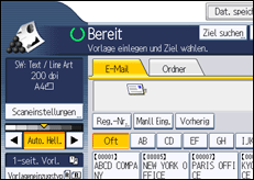Abbildung Bedienfeld-Display 