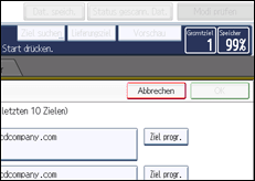 Abbildung Bedienfeld-Display