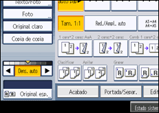 Ilustración de la pantalla panel de mandos