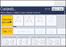 Ilustración de la pantalla panel de mandos