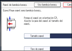 Ilustración de la pantalla panel de mandos