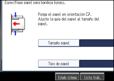 Ilustración de la pantalla panel de mandos