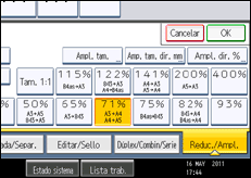 Ilustración de la pantalla panel de mandos
