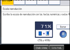Ilustración de la pantalla panel de mandos