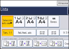 Ilustración de la pantalla panel de mandos