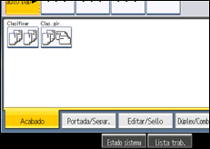 Ilustración de la pantalla panel de mandos