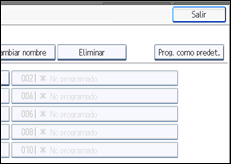 Ilustración de la pantalla panel de mandos