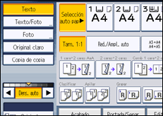 Ilustración de la pantalla panel de mandos
