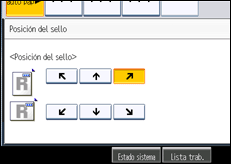 Ilustración de la pantalla panel de mandos