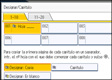 Ilustración de la pantalla panel de mandos
