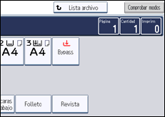 Ilustración de la pantalla panel de mandos