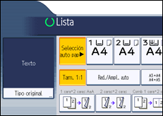 Ilustración de la pantalla panel de mandos
