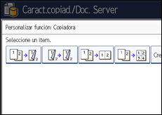 Ilustración de la pantalla panel de mandos