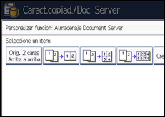 Ilustración de la pantalla panel de mandos