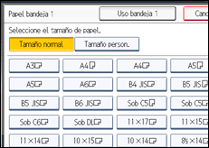 Ilustración de la pantalla panel de mandos