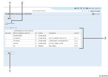 Ilustración de llamada numerada de ilustración de pantalla del explorador Web