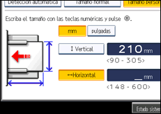 Ilustración de la pantalla panel de mandos
