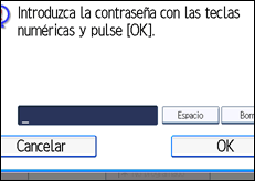 Ilustración de la pantalla panel de mandos