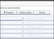 Ilustración de la pantalla panel de mandos