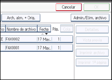 Ilustración de la pantalla panel de mandos