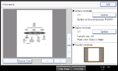 Ilustración de la pantalla panel de mandos