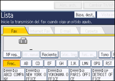 Ilustración de la pantalla panel de mandos