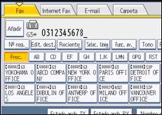 Ilustración de la pantalla panel de mandos