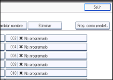 Ilustración de la pantalla panel de mandos
