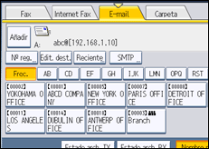 Ilustración de la pantalla panel de mandos