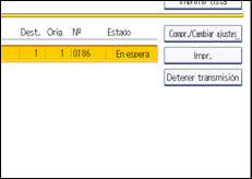 Ilustración de la pantalla panel de mandos