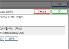 Ilustración de la pantalla panel de mandos