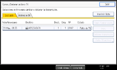 Ilustración de la pantalla panel de mandos
