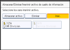 Ilustración de la pantalla panel de mandos