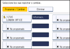 Ilustración de la pantalla panel de mandos