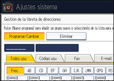 Ilustración de la pantalla panel de mandos