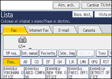 Ilustración de la pantalla panel de mandos