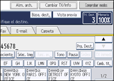 Ilustración de la pantalla panel de mandos
