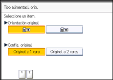 Ilustración de la pantalla panel de mandos