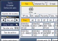 Ilustración de la pantalla panel de mandos