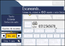 Ilustración de la pantalla panel de mandos