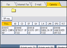 Ilustración de la pantalla panel de mandos