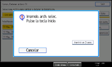 Ilustración de la pantalla panel de mandos